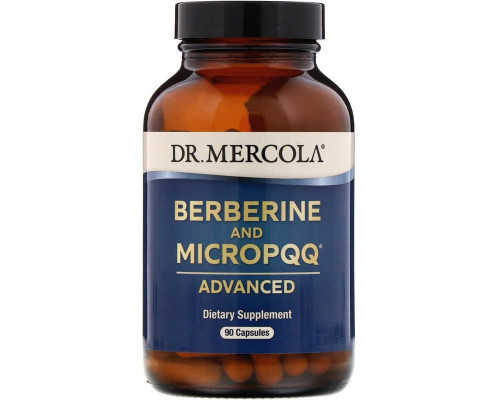 Берберин і мікроPQQ, Berberine and MicroPQQ, Dr. Mercola, 90 капсул