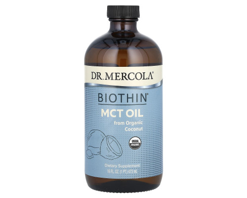 Олія MCT, Biothin, MCT Oil, Dr. Mercola, 473 мл