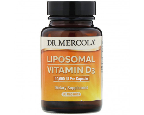 Вітамін D3 ліпосомальний, Liposomal Vitamin D3, Dr. Mercola, 250 мкг (10 000 МО), 90 капсул