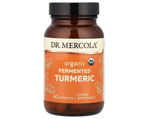 Куркума ферментована, Fermented Turmeric, Dr. Mercola, 60 капсул