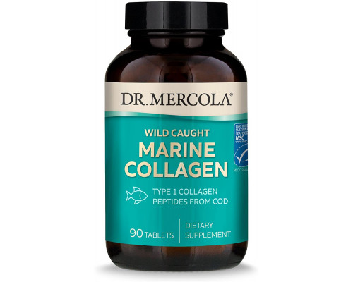Морський колаген, Marine Collagen, Dr. Mercola, 90 таблеток