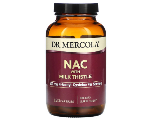 NAC з розторопшою, Pterostilbene, Dr. Mercola, 250 мг, 180 капсул