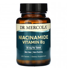 Ниацинамид (витамин B3), Niacinamide Vitamin B3, Dr. Mercola, 50 мг, 270 таблеток