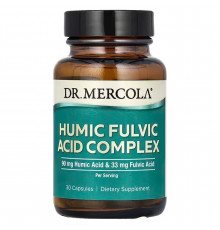 Гуминовая и фульвовая кислота, комплекс, Humic Fulvic Acid Complex, Dr. Mercola, 30 капсул