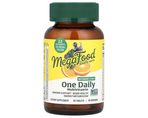 Вітаміни для жінок, Women Over 40, Mega Food, 40+, 1 в день, 30 таблеток