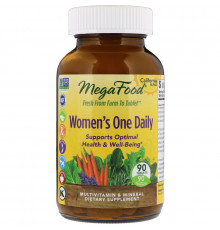 Витамины для женщин, Women's  Multivitamin Mineral, MegaFood, 1 в день, 90 таблеток