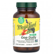 Мультивитаминный комплекс для мужчин 55+, Men Over Multivitamin & Mineral, MegaFood, 1 в день, 60 таблеток