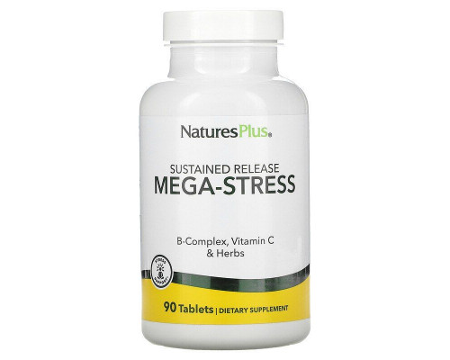Мега-Стрес, комплекс, Mega-Stress, Nature's Plus, 90 таблеток