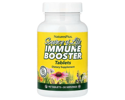 Посилення імунітету, Immune Booster, Nature's Plus, Source of Life, 90 таблеток