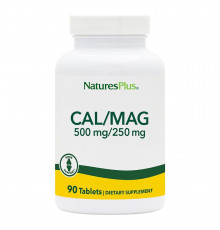 Кальцій та магній, Cal/Mag, Nature's Plus, 500 мг/250 мг, 90 таблеток