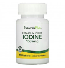 Йод (йодид калію), Potassium Iodide, Nature's Plus, 150 мкг, 100 таблеток