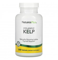 Ламінарія, Kelp, Nature's Plus, ісландська, 300 таблеток