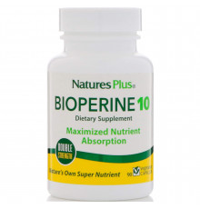 Биоперин, Bioperine, Nature's Plus, 10 мг, 90 капсул