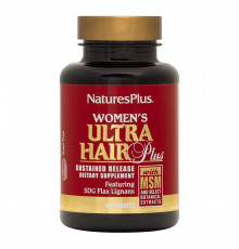 Витамины для волос для женщин, Women’s Ultra Hair Plus, Nature's Plus, 60 таблеток с замедленным высвобождением