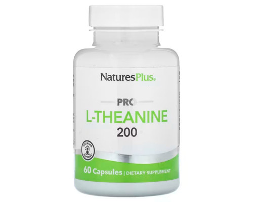 L-теанін Про 200, Pro L-Theanine, Nature's Plus, 200 мг, 60 капсул
