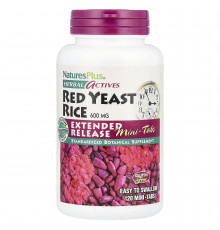 Червоний дріжджовий рис, Red Yeast Rice, Nature's Plus, Herbal Actives, 600 мг, 120 таблеток
