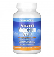 Цитрат магнію, Magnesium, Nature's Plus, Kalmassure, 420 мг, 120 веганських капсул (105 мг на капсулу)