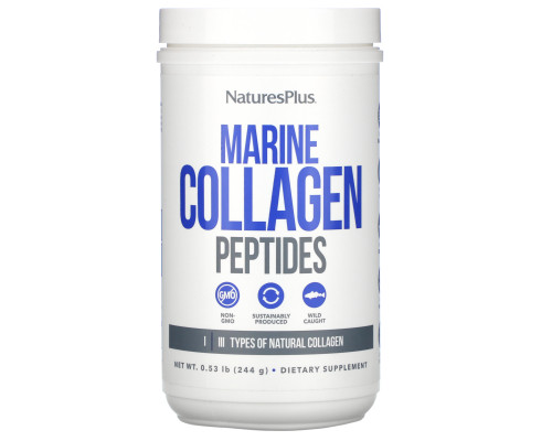Пептиди морського колагену, Marine Collagen Peptides, Nature's Plus, 244 г