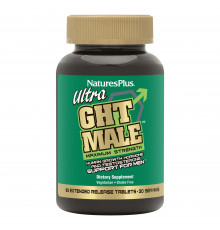 Підтримка гормону росту людини та тестостерону у чоловіків, Ultra GHT Male, Nature's Plus, 90 таблеток пролонгованої дії