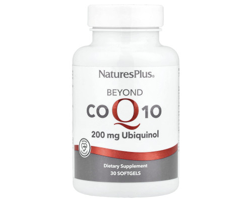 Коензим Q10, Beyond CoQ10, NaturesPlus, убіхінол, 200 мг, 30 гелевих капсул