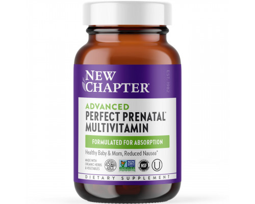 Мультивітаміни для вагітних, Perfect Prenatal Multivitamin, New Chapter, 48 таблеток