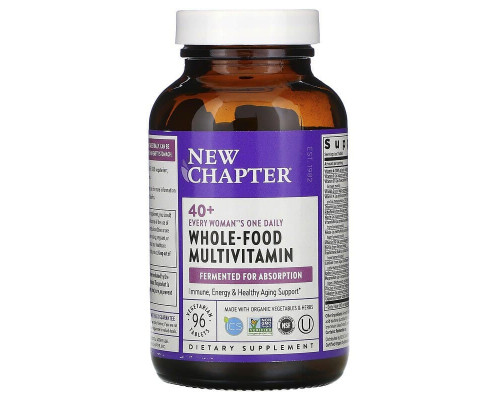Мультивітаміни для жінок 40+, One Daily Multi, New Chapter, 1 в день, 96 таблеток
