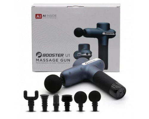 Професійний перкусійний масажер Booster Lightsaber U1 (24V) (Чорний) для глибокого масажу