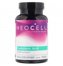Гиалуроновая кислота, увлажнение, Hyaluronic Acid, Neocell, 60 капсул