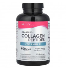 Супер Коллаген, Тип 1 и 3, Collagen + C, Neocell, 6000 мг, 250 таблеток