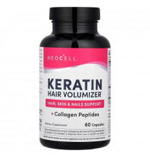 Коллаген и кератин, объем волос, Keratin Hair Volumizer, Neocell, 60 капсул