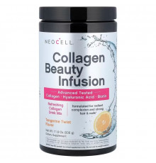 Коллаген, смесь для напитков, Collagen Drink Mix, Neocell, с мандариновым вкусом, 330 г