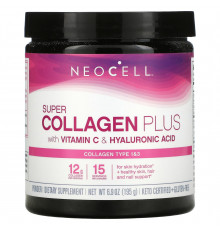 Коллаген для кожи (комплекс), Collagen, Neocell, с витамином C и гиалуроновой кислотой, 195 г