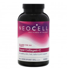 Супер Коллаген тип 1 и 3, Collagen + C, Neocell, 6000 мг, 360 таблеток