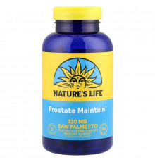 Поддержка простаты 600+, Prostate Maintain, Nature's Life, 250 вегетарианских капсул