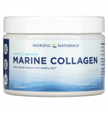 Морской коллаген, с клубничным ароматом, Marine Collagen, Nordic Naturals, 150 г