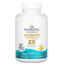 Риб'ячий жир, Ultimate Omega 2X, Nordic Naturals, 2150 мг, 120 гелевих капсул