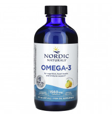 Риб'ячий жир (лимон), Omega-3, Nordic Naturals, 237 мл.