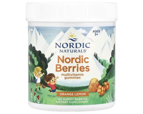 Вітаміни для дітей від 3 років, Multivitamin Gummies, Nordic Naturals, апельсин та лимон, 120 жувальних ягід