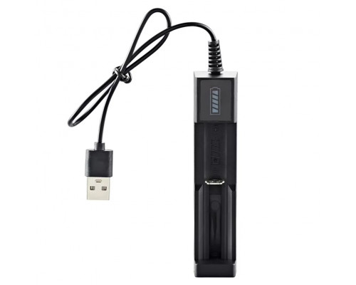 Зарядний пристрій універсальний USB - 18650 black
