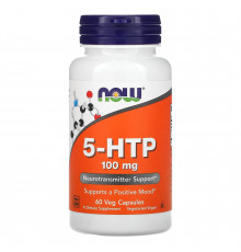 5-HTP, 5-гидрокситриптофан, Now Foods, 100 мг, 60 капсул