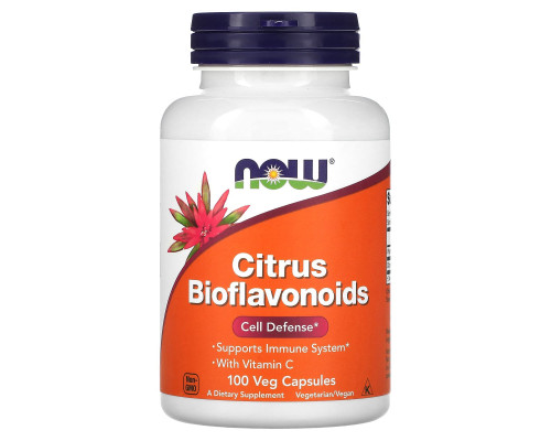 Цитрусові біофлавоноїди з вітаміном С, Citrus Bioflavonoids, Now Foods, 700 мг, 100 вегетаріанських капсул