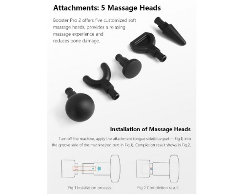Професійний перкусійний масажер Booster Pro 2 для ефективного відновлення м'язів