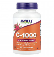 Вітамін С з біофлавоноїдами, C-1000, Now Foods, 100 вегетаріанських капсул