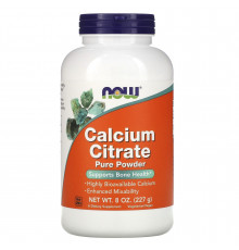 Цитрат кальцію, Calcium Citrate, Now Foods, порошок, 227 г