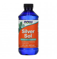 Гідрозоль срібла (колоїдне срібло), Silver Sol, Now Foods, 237 мл