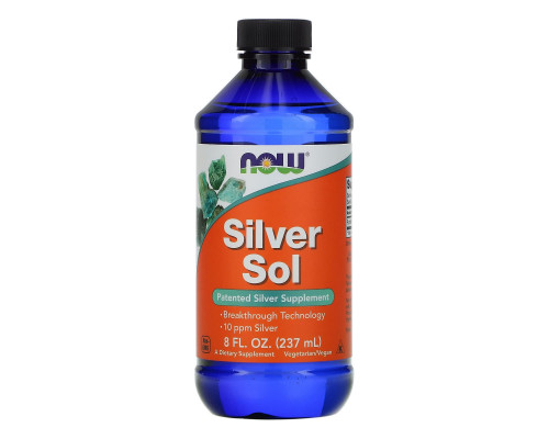 Гідрозоль срібла (колоїдне срібло), Silver Sol, Now Foods, 237 мл