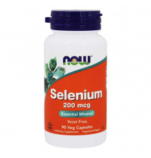 Селен без дріжджів, Selenium, Now Foods, 200 мкг, 90 капсул
