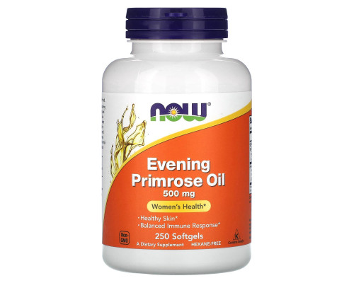 Олія вечірньої примули, Evening Primrose Oil, Now Foods, 500 мг 250 капсул
