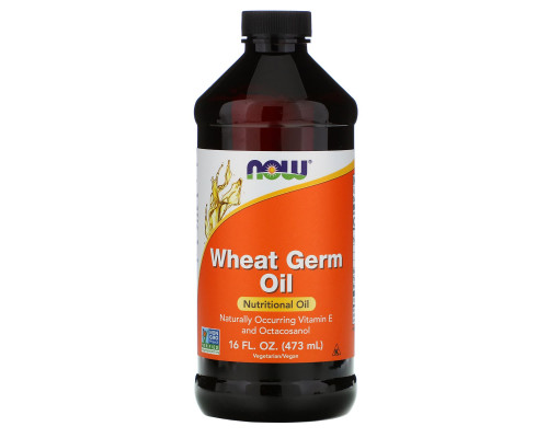 Масло зародків пшениці, Wheat Germ Oil, Now Foods, 473 мл