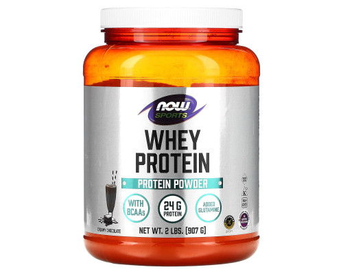 Сироватковий протеїн, Whey Protein, NOW Foods, Sports, вершковий шоколад, 907 г